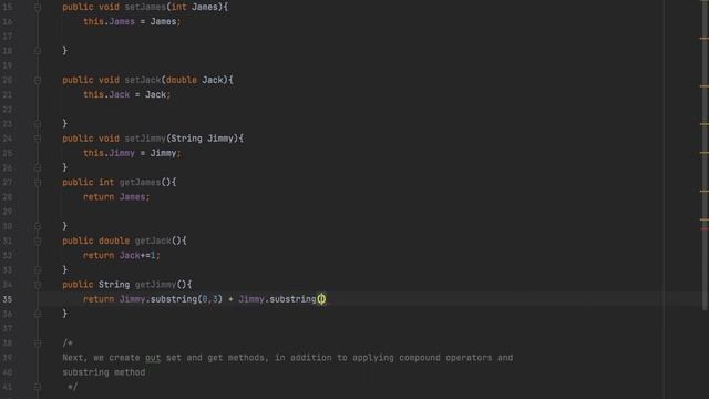 Java: Using substring and compound operators смотреть онлайн