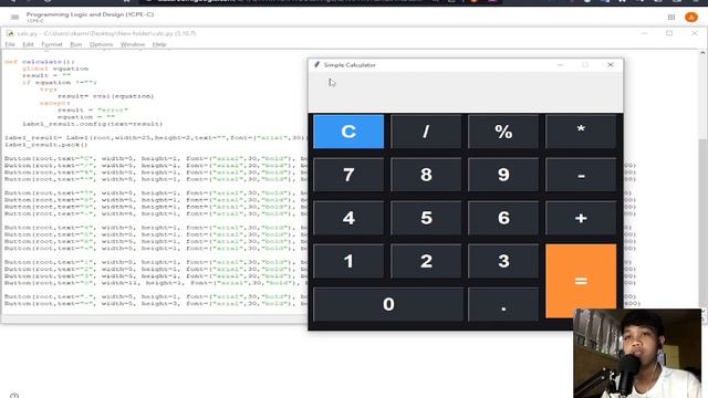 Simple Calculator with Tkinter Python смотреть онлайн