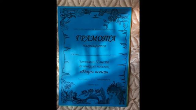 Награждение детей МДОБУ "Александровский детский сад "Аленушка" в конкурсе поделок "Дары осени" смотреть онлайн
