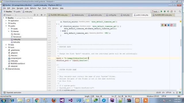 Configuring Bonfire on xampp смотреть онлайн
