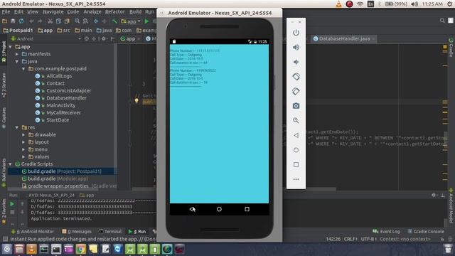 Android Project With Source Code : Using Sqlite, ContactManager and Broadcast Receiver смотреть онлайн