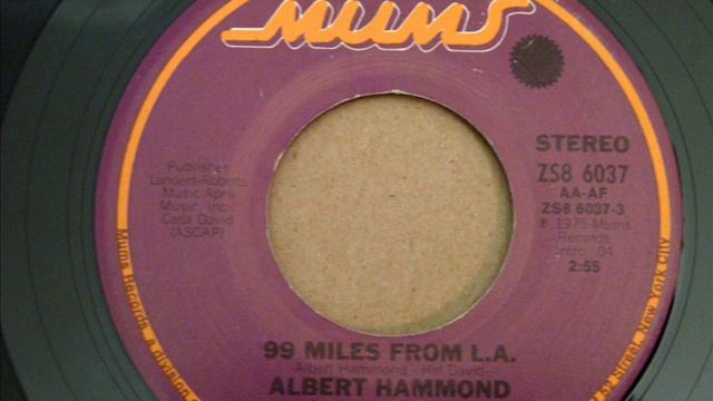 99 Miles From LA by Albert Hammond, with lyrics смотреть онлайн