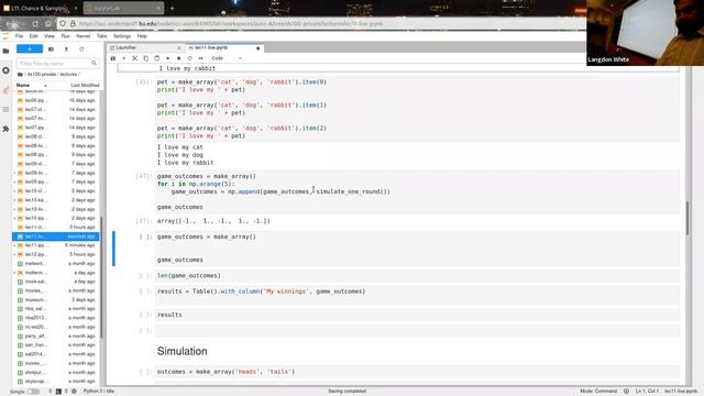 L11: Chance & Sampling смотреть онлайн