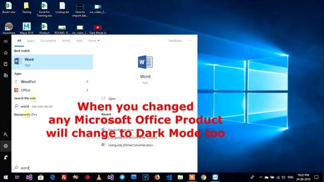 How to change to Dark Mode Theme in Microsoft Office (Excel, Word, Outlook, PowerPoint) смотреть онлайн