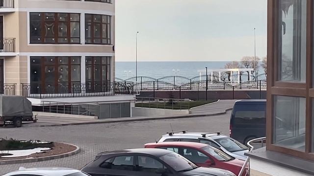 ЖК ЧЕРНОМОРСКИЙ -2 . ВИД ИЗ ОКНА УТРОМ НА МОРЕ. смотреть онлайн