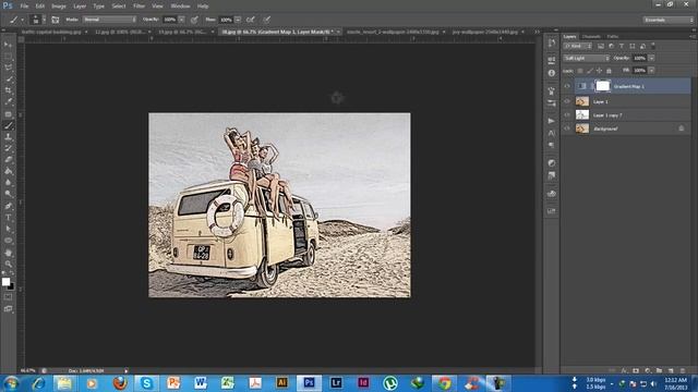 7 Professional Pure Sketch Photoshop Action Pack смотреть онлайн