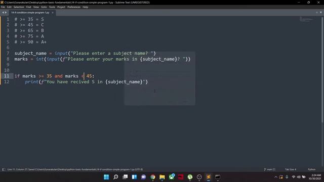 17.If Condition Simple Program смотреть онлайн