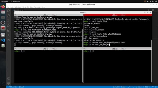 ROS2 - Publish a Message From a Subscriber Callback [Python] смотреть онлайн