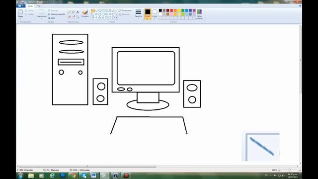 dibujo en paint EL COMPUTADOR смотреть онлайн