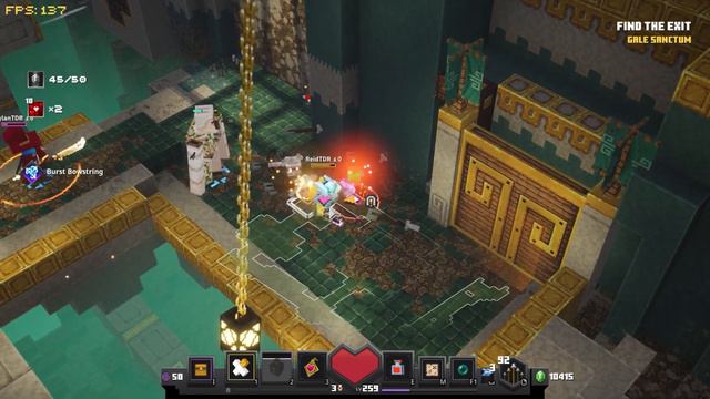 ABSOLUTE CHAOS!! GALE SANCTUM Howling Peaks DLC Minecraft Dungeons смотреть онлайн