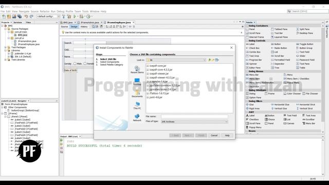 GUI of Admin Panel of Bank Management System, Part 1 | Java Tutorial for beginners in Hindi / Urdu смотреть онлайн