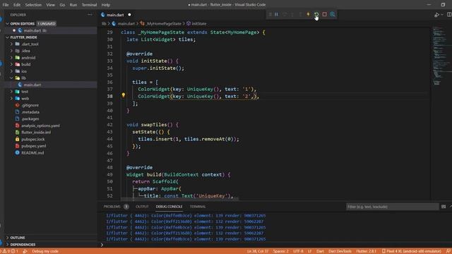 Flutter - Ключи. UniqueKey смотреть онлайн