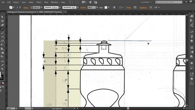 Orthogonal drawing in Adobe Illustrator смотреть онлайн