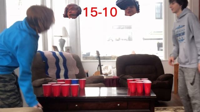 CRAZY TIMED CUP PONG GAME WITH NEW RULES! смотреть онлайн
