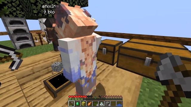 Друзья стали ИГРОКАМИ из ГЕНШИНА на ОДНОМ БЛОКЕ в Майнкрафт! смотреть онлайн