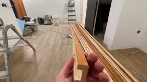 Монтаж деревянных реек на стену своими руками.Как легко сделать рейки на стену.Скрытый монтаж реек