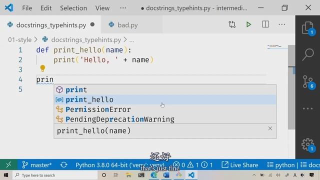 03-实操Linter和文档字符串 ｜小甲鱼翻译作品——微软官方推出的 Python 进阶教程 смотреть онлайн