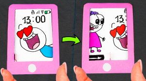 Как сделать iPone из бумаги. Лайфхаки для школы. Diy рисуем Pencilmation