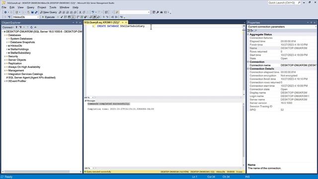 How to Create a SQL Database using SSMS, T-SQL, and Script смотреть онлайн