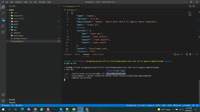 Installation Tutorial - Neemo React Next SEO & IT Agency Template смотреть онлайн