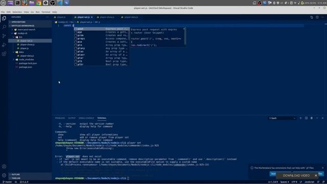 Node.js Command Line Interface | Commander.js - The complete solution for node.js CLI смотреть онлайн