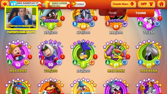 BIG COSMIC STARS OPENING - Looney Tunes World of Mayhem смотреть онлайн