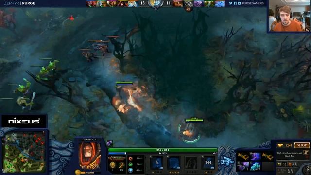 Dota 2 Purge plays Warlock Support смотреть онлайн