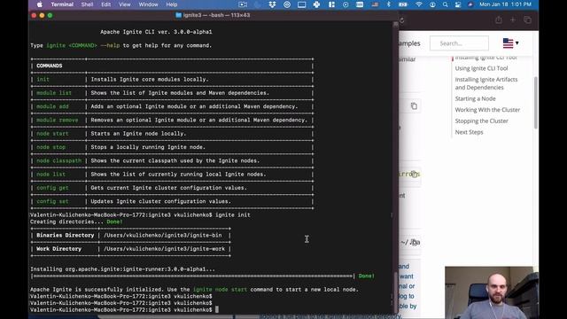 Using Ignite 3.0.0-alpha CLI to install Ignite core artifacts and external dependencies смотреть онлайн