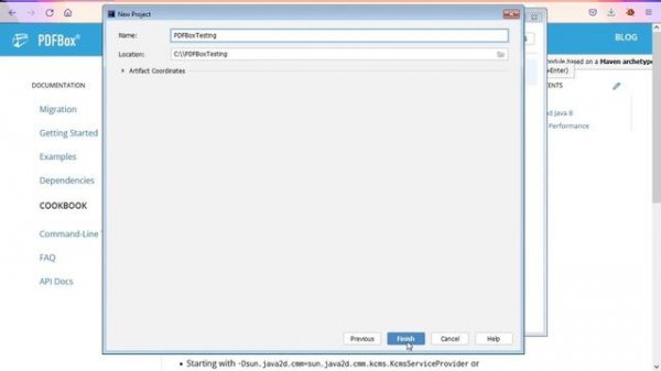Getting started Apache PDFBox add in maven | Pdfbox maven example |