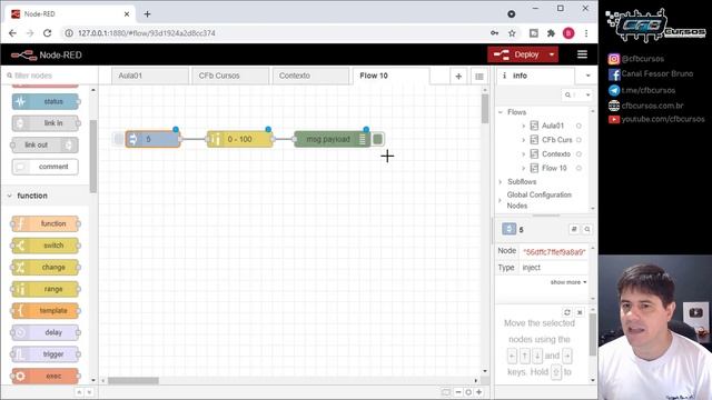 Entendendo sobre o nó RANGE [Node-Red] - Curso de Node - Aula 10 смотреть онлайн