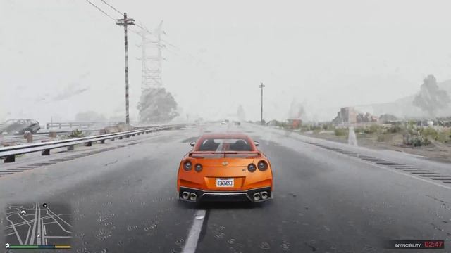 GTA V | Nissan GTR with Ultra Realistic Graphics Mod ?? смотреть онлайн