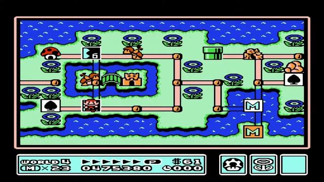 Super Mario Bros 3 (NES/Famicom/Dendy) Walkthrough World 4 смотреть онлайн