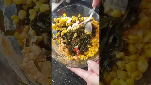 Салат Морской.С морской капустой. смотреть онлайн