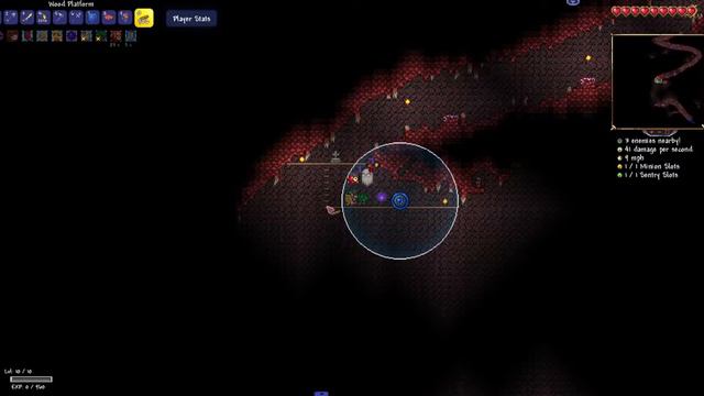 Terraria The Stars Above Brain Of Cthulu And Building