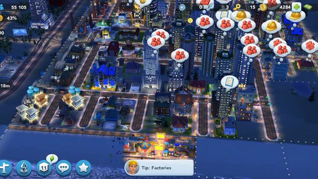 SimCity Buildit gameplay - level up 24 смотреть онлайн