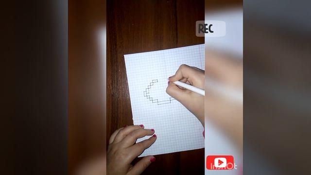Как рисовать накрашенние губки по клеточкам. Рисунки по клеточкам. Проверка Slime.??????? смотреть онлайн