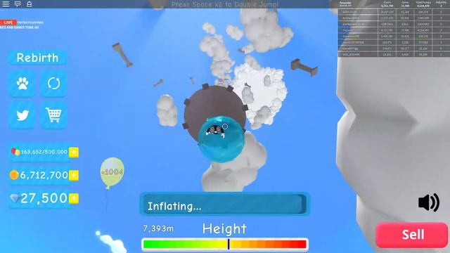 СИМУЛЯТОР ВОЗДУШНОГО ШАРА ✔️ПРОШЕЛ ИГРУ ЗА 5 МИНУТ✔️ Roblox Balloon Simulato смотреть онлайн