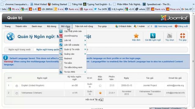 Bài 27 Việt Hóa Joomshopping смотреть онлайн