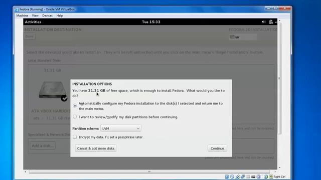 How to Install Fedora 20 Workstation or Desktop with Full Screen Resolution on Virtual Box смотреть онлайн