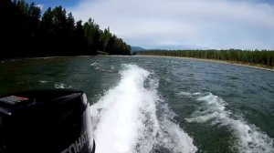 Solar 420 + Tohatsu 25 jet по Абакану вверх