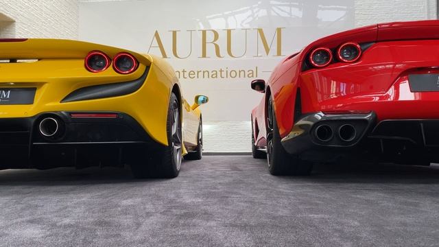 SOUNDCHECK Ferrari 812 Superfast (V12) versus Ferrari F8 Spider (V8) by AURUM International смотреть онлайн