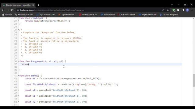 Hackerrank - Number Line Jumps solved using Javascript смотреть онлайн