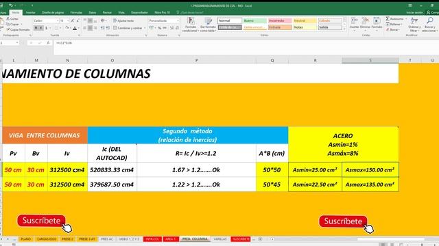 ACERO MÍNIMO Y MÁXIMO EN COLUMNAS - NORMAS ACI - E060 смотреть онлайн
