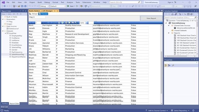 SSRS Tutorial - Radio Button Report Parameters смотреть онлайн