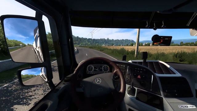[ Euro Truck Simulator 2 ] [ Mercedes-Benz Actros MP3 ] [ BLACK LINER ] смотреть онлайн