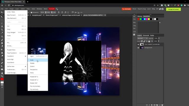 Demo on Free Editing Software - Photopea смотреть онлайн