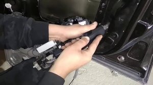 как снять ручку двери Ниссан Кашкай