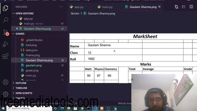 Python 3 Tkinter Marksheet Generator Script For School and College Students and Save it as PNG Imag смотреть онлайн