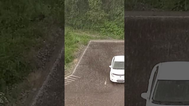 Град в Новокузнецке. Вот такой град вчера у нас прошёл с дождём. смотреть онлайн