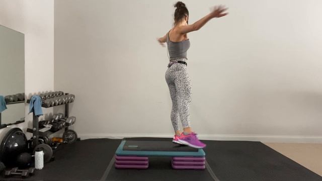 SWEATY Step Sculpt Cardio & Strength Workout Class 57 Minutes